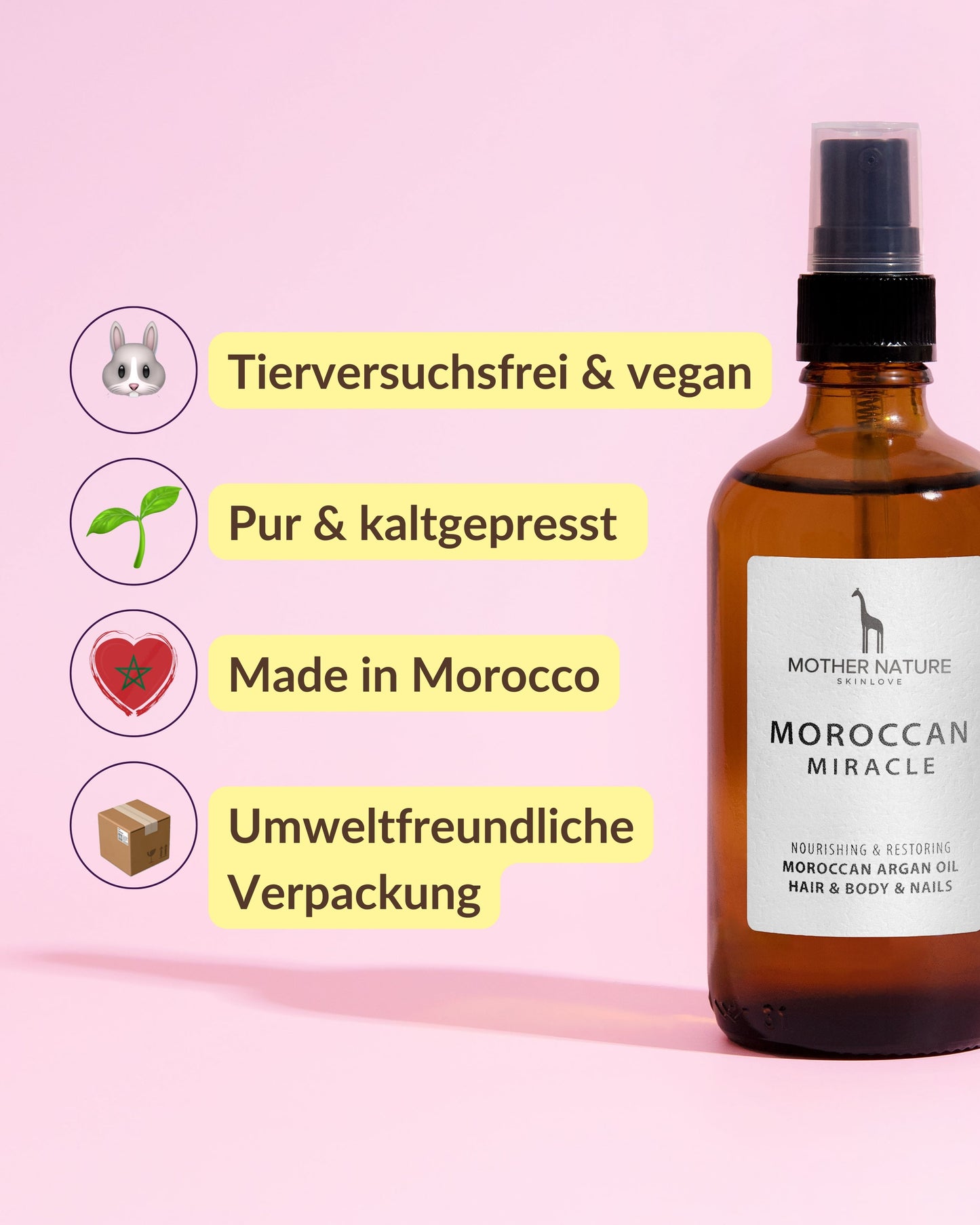 Organic Argan Oil from Morocco – Hair Oil without silicones
